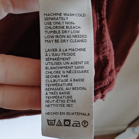 We the Free Arden Oversized Rust Tee L - Picture 9 of 9